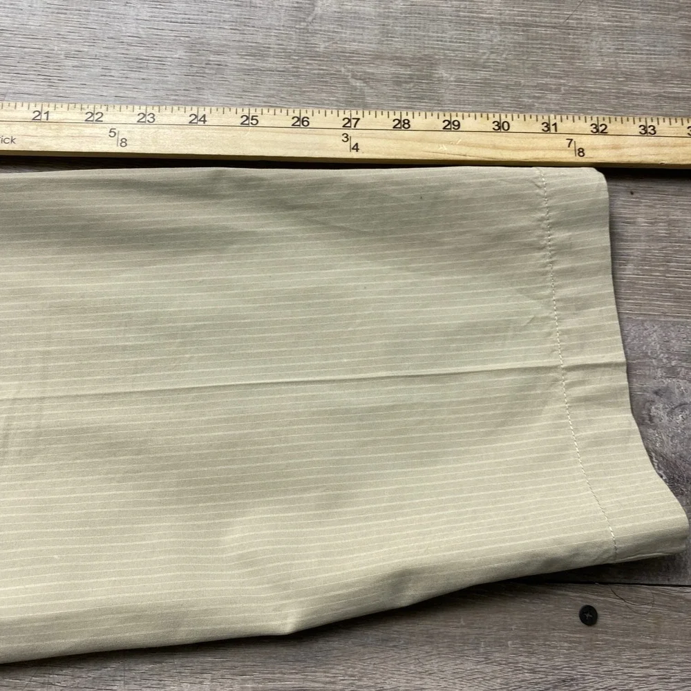 Banana Republic Pants Mens‎ 32x32 Tan Pinstripe Straight Leg Dress Trousers